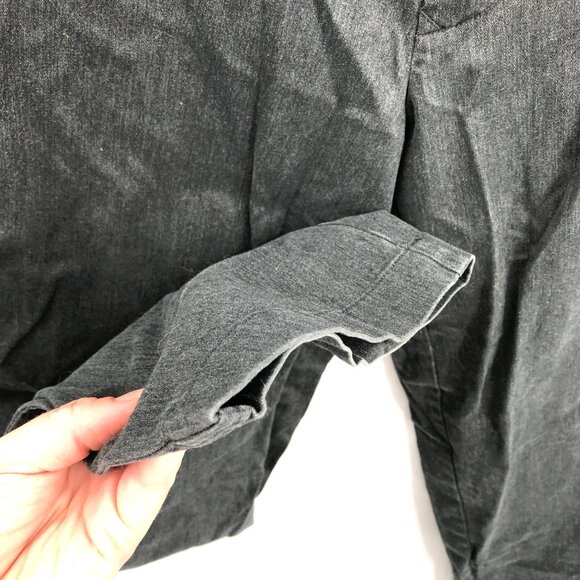 Banana Republic Stretch flat front trouser jean chinos charcoal wash gray 30 - Picture 3 of 8